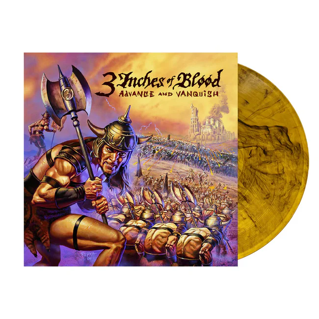 3 INCHES OF BLOOD - Advance and Vanquish (Remastered 20th Anniversary Orange & Black “Ashen Dawn” Vinyl Edition)